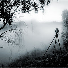 photo "Etude with Hasselblad on coast of the river..."