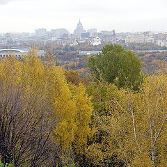 photo "Paints of autumn and a panorama of Moscow"