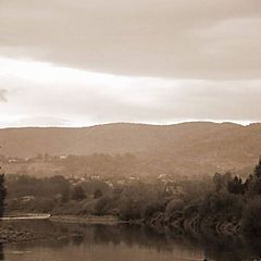 photo "Old photo ;) - river in Jaroszowice/near Wadowice"