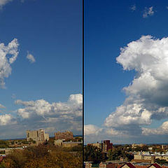 photo "roofs and clouds"