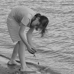 photo "a child, a river"