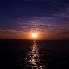 photo "Sunset in Pacific Ocean"