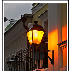 photo "Lantern and balcony with dummies"