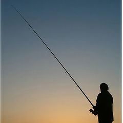 photo "fishing the sunset light"