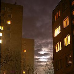 photo "Лунный свет и город"