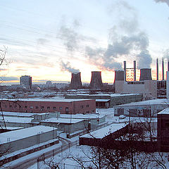 фото "Городской новогодний пейзаж"