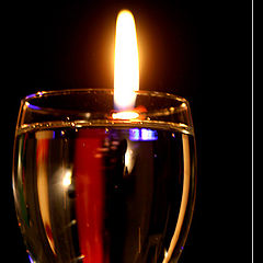 photo "Candle and glass"
