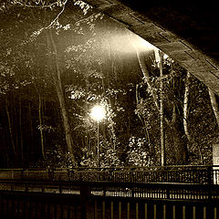 photo "Night. Rain. I am waiting under the Bridge."