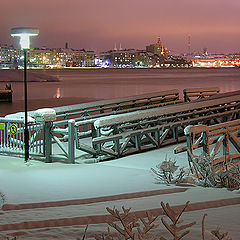 photo "Night winter pier"