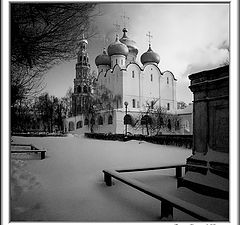 photo "Winter in a monastery (B/W)"