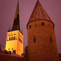 photo "The pink sky (winter, Tallinn)"