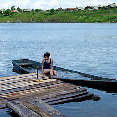 фото "The girl in a boat"