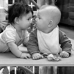 photo "The interrupted kiss"