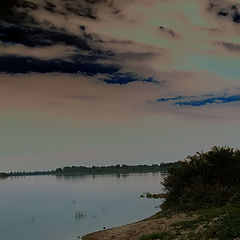 photo "From a cycle the river Nemunas. Night"