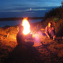 photo "From a cycle the river Nemunas. Midnight."