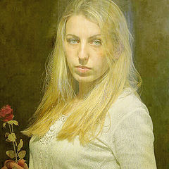 фото "Portrait with rose"