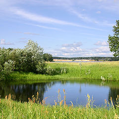 photo "Small lake on coast of the big river:)"