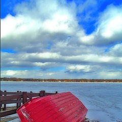 фото "Nice day on the frozen lake"