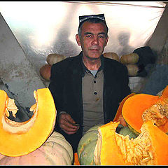 photo "The seller of a pumpkin"