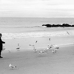 photo "The Birdman of Coney Island."