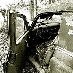 photo "OLd Hearse with open door : 2003"