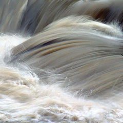 photo "Plastic of a rough spring stream ..."