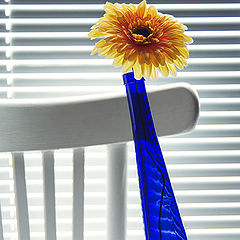 photo "Unstable still-life with an artificial flower"