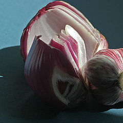 фото "Red onion and red garlic"