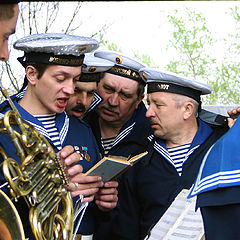 photo "Rehearsal of an orchestra of the Navy."