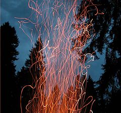 photo "Sparks of a fire"