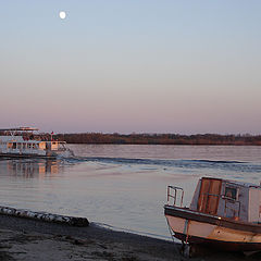 photo "Evening motoboat."