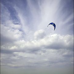 photo "kite in the cloudy sky"