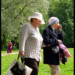 photo "Old women on walk in park"