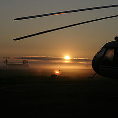 photo "Sunrise helicopter"