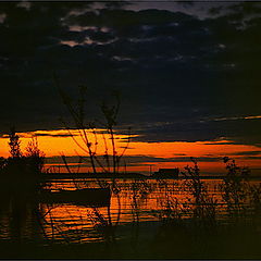 photo ""Sunset on Ladoga lake""