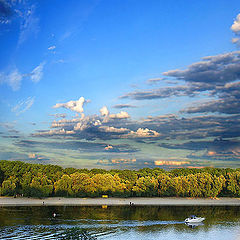 фото "Набережная реки Сож на закате"