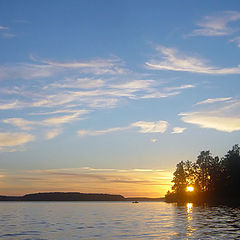 photo "About the sun a wood and the fisherman"