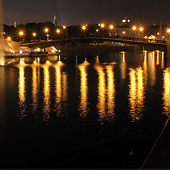 фото "waterfall and night lights"