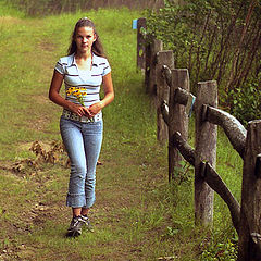 photo "Girl with flowers"