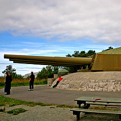 фото "World WarII canons from the battleship Gneisenau"