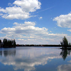 фото "озеро и облака"