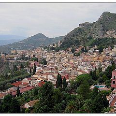 photo "City in mountains. Sicily. Taormina."