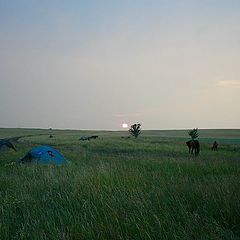 фото "Закат в степи"