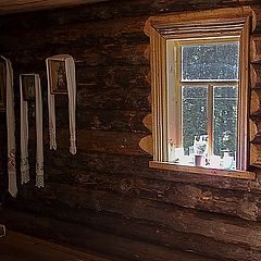 photo "Window in a log hut"
