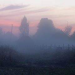 photo "Misty morning in the village"