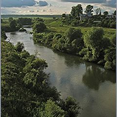 photo "Evening on the Protva river (from a bridge)"