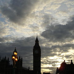 фото "sunset with big ben"