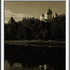 photo "Domes of a monastery (BW)"