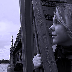 photo "portrait of the girl on the bridge"