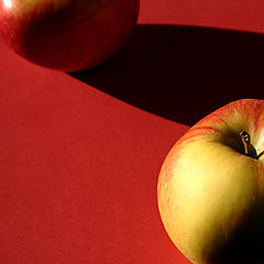 photo "apples on red"